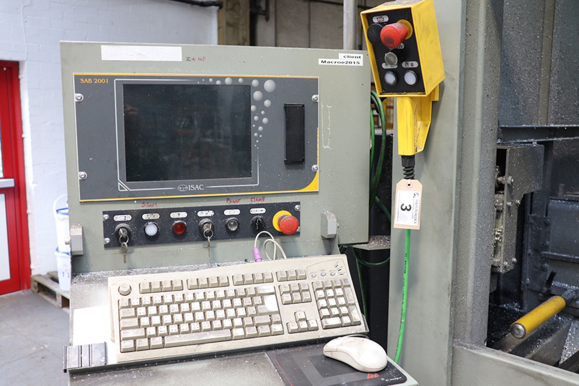 Emmegi Phantomatic T4A CNC profile drilling and cutting machine with SAB 2001 digital control, - Image 5 of 10