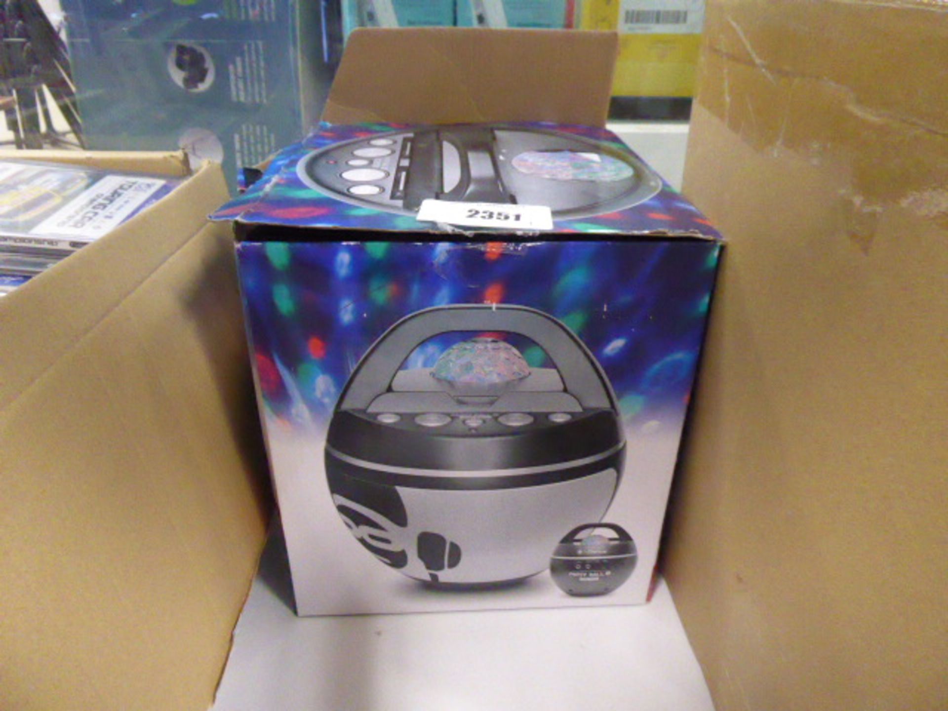 Bluetooth party speaker in box