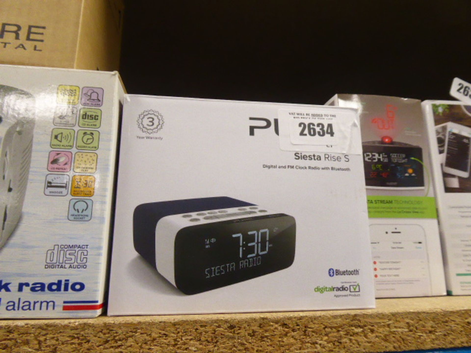 Boxed Pure Siesta Rise S blue tooth clock