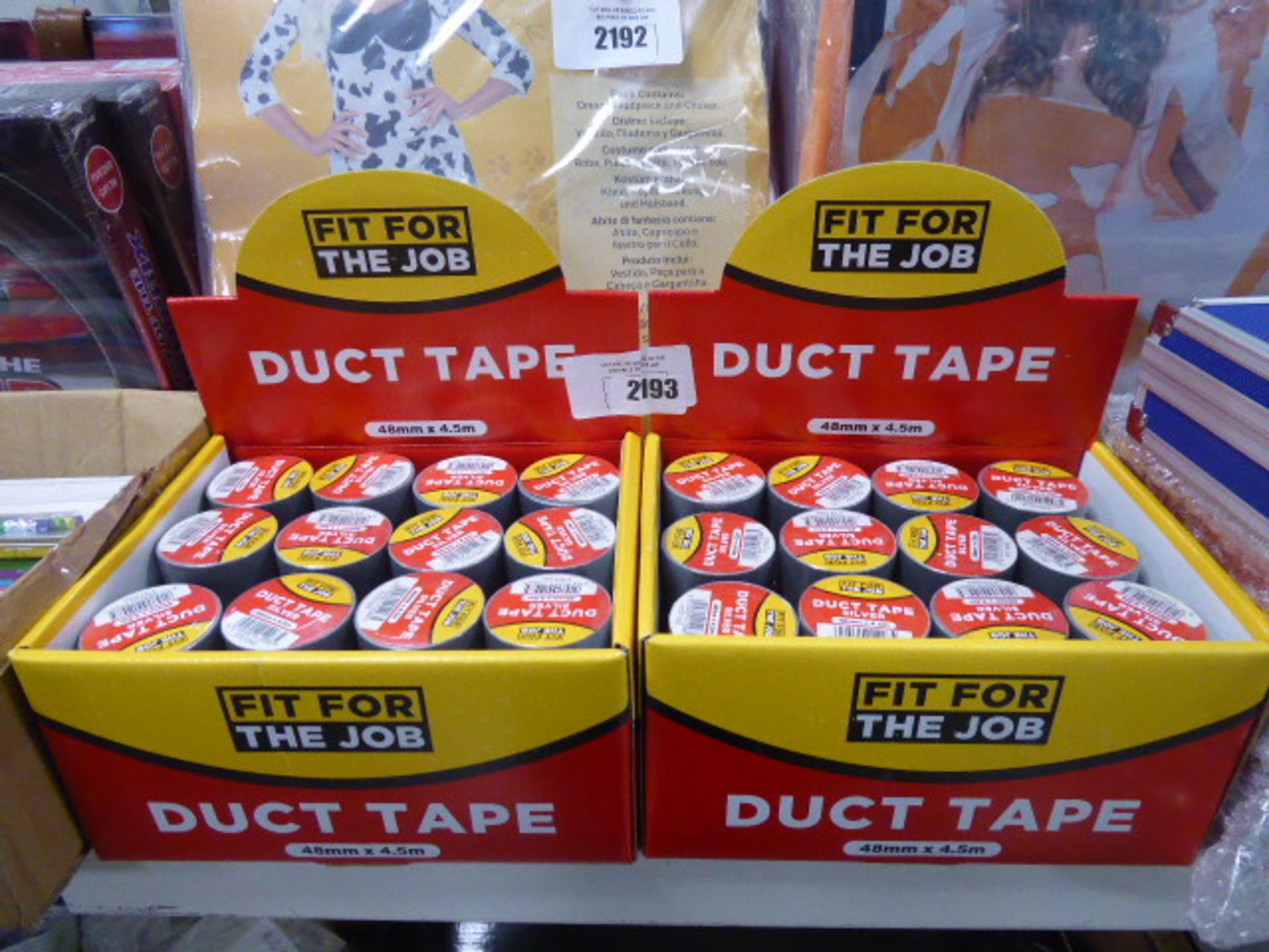 48mm x 4.5m duck tape rolls