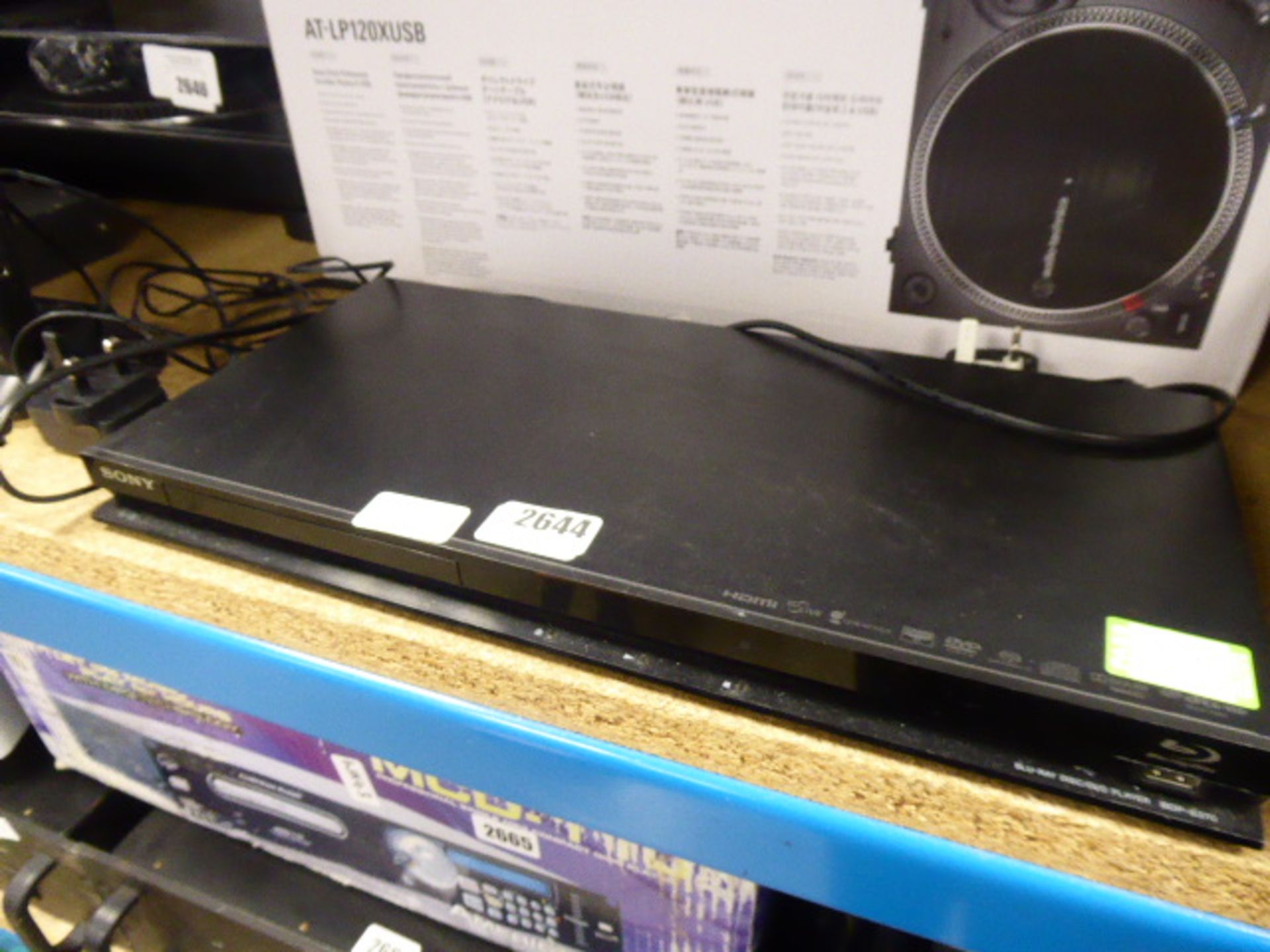 2728. Sony blu ray disc player.