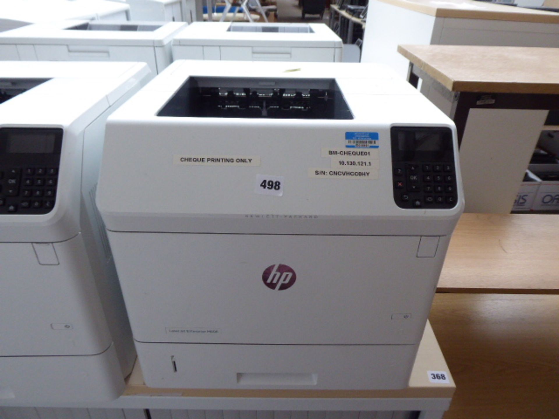 2 HP LaserJet Enterprise M606 printers