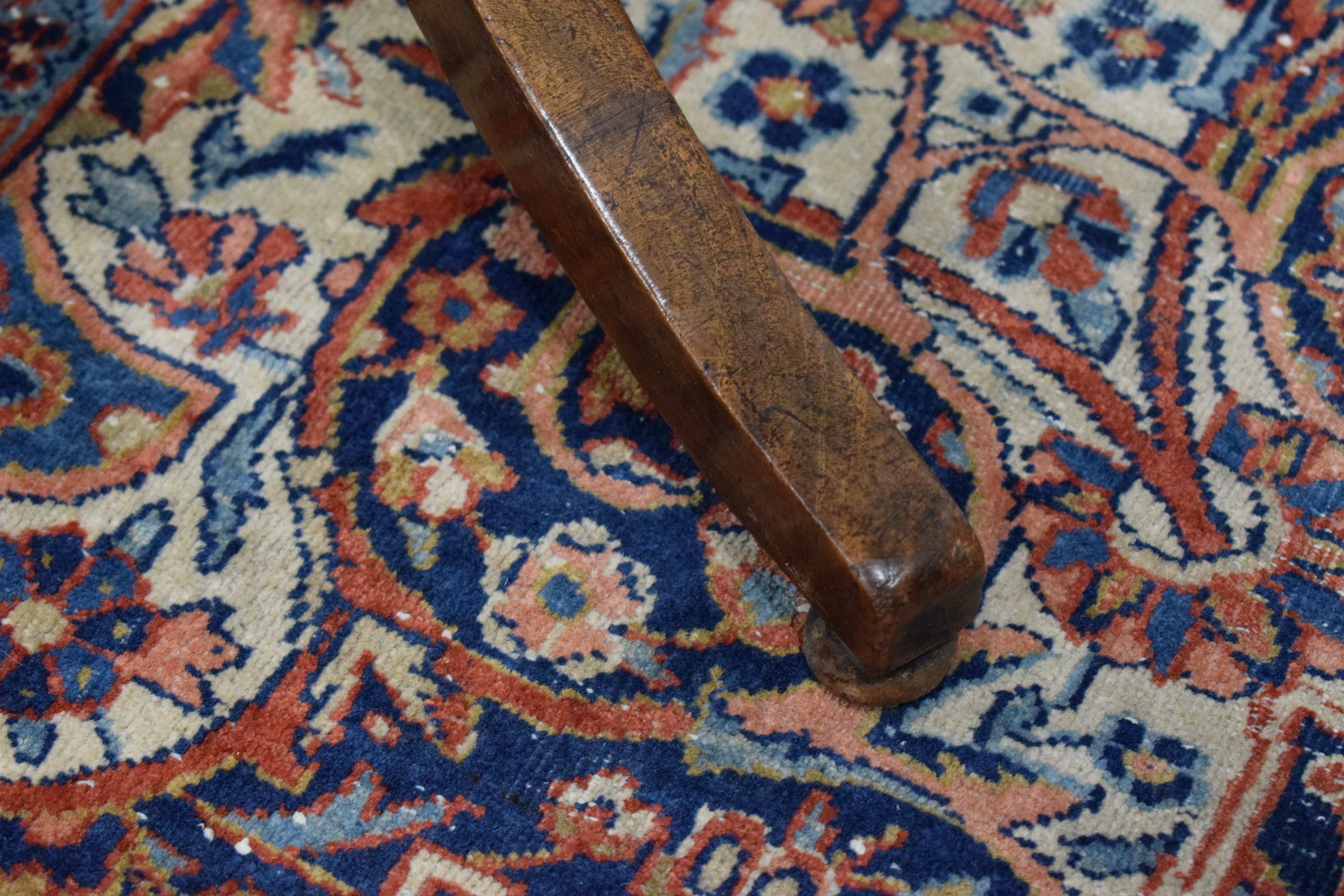 A 19th century mahogany tripod wine table with oval surface on a fixed base, w. 71. - Image 6 of 10