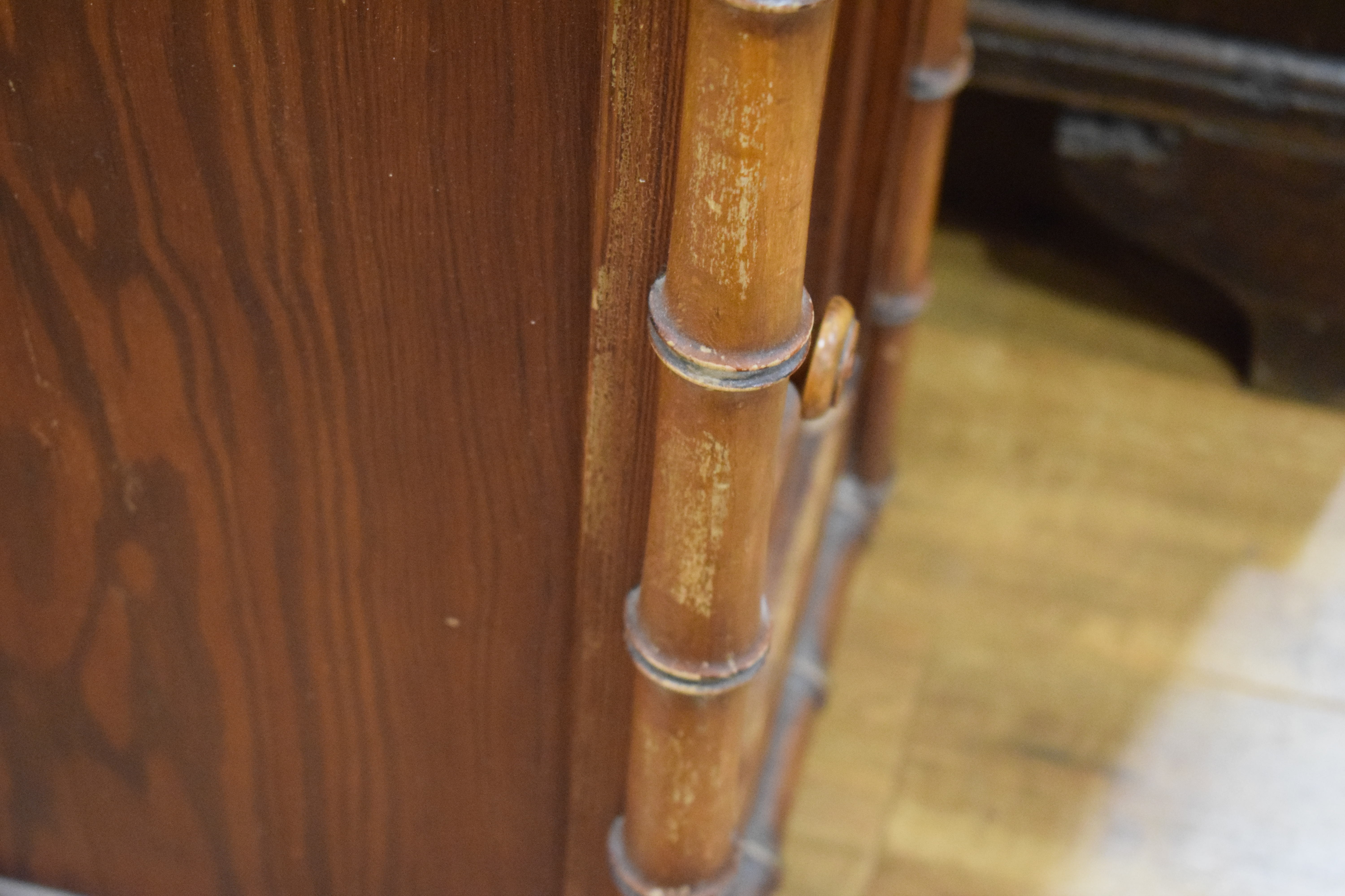 A late 19th/early 20th century ash pot cupboard, - Image 3 of 11