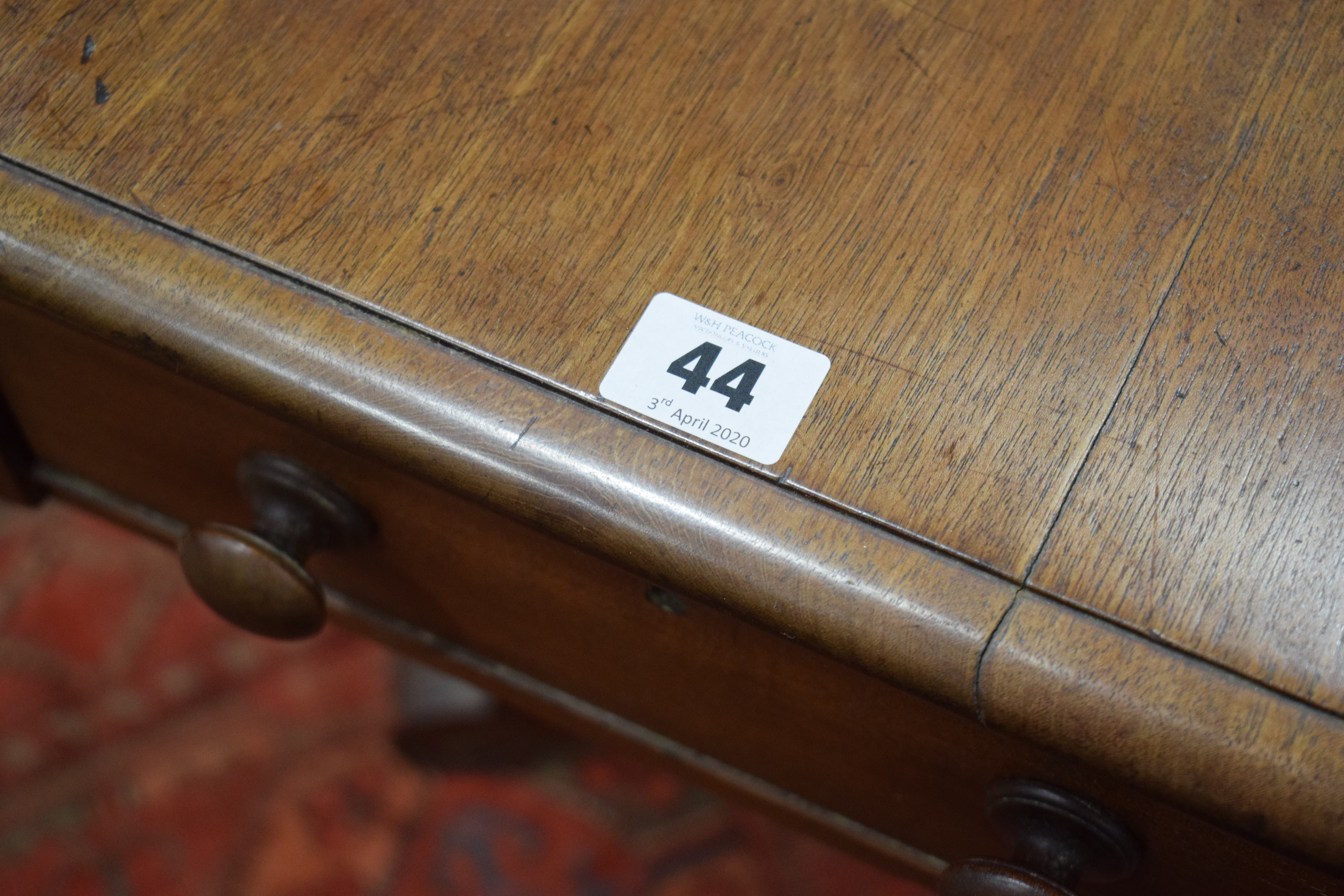 A Victorian mahogany Pembroke table with true and dummy drawers on a tripod base, d. - Image 13 of 14