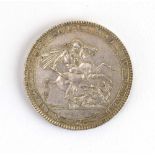 A George III silver crown, 1819, Laureate head right,