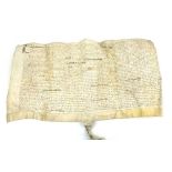 Vellum Indenture relating to land use in the name of Edward Walker,