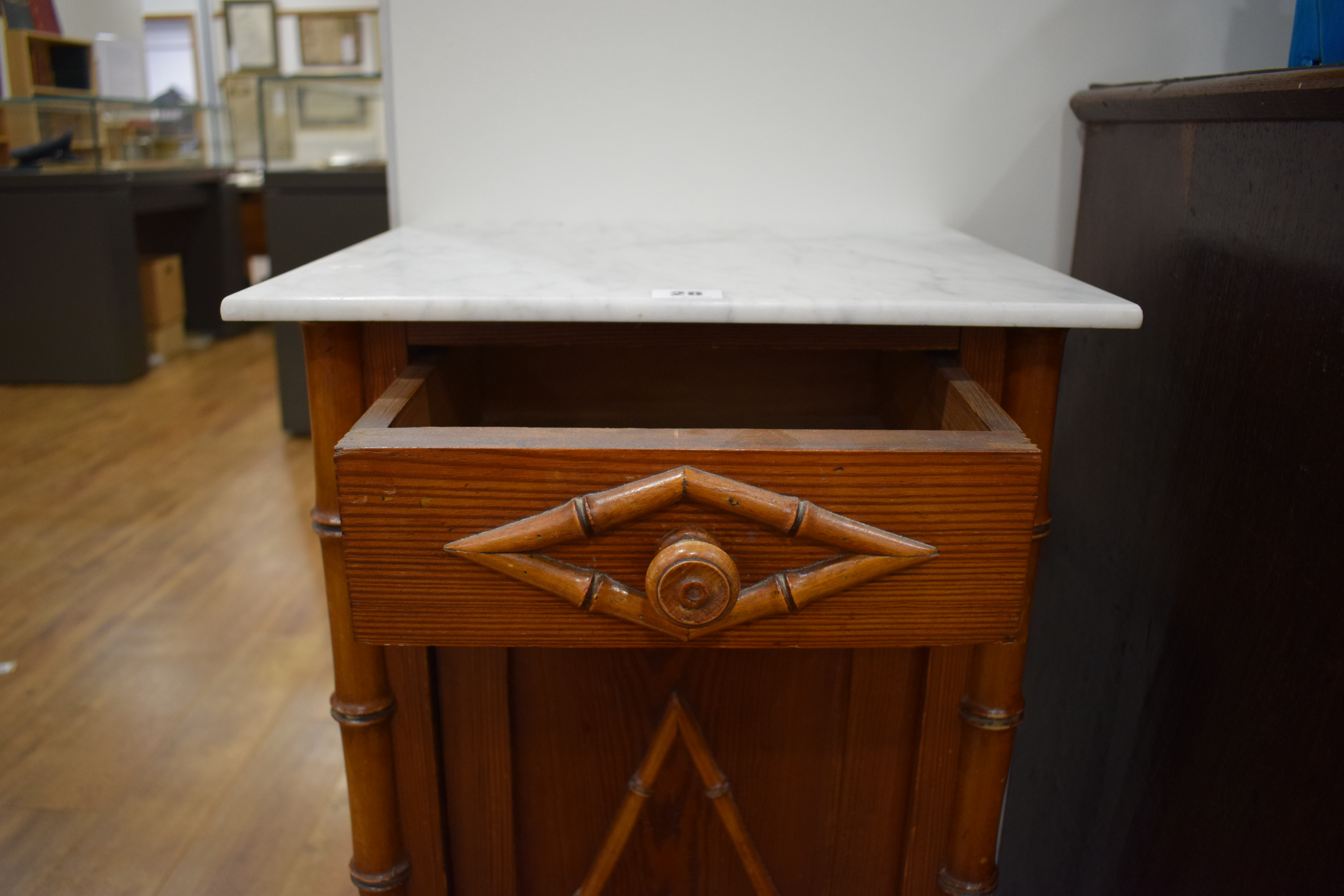A late 19th/early 20th century ash pot cupboard, - Image 8 of 11