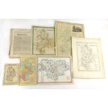 A collection of 8 maps of Bedfordshire featuring those by Morden, Creighton, Hall & Walker.