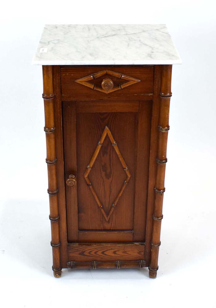 A late 19th/early 20th century ash pot cupboard, - Image 2 of 11