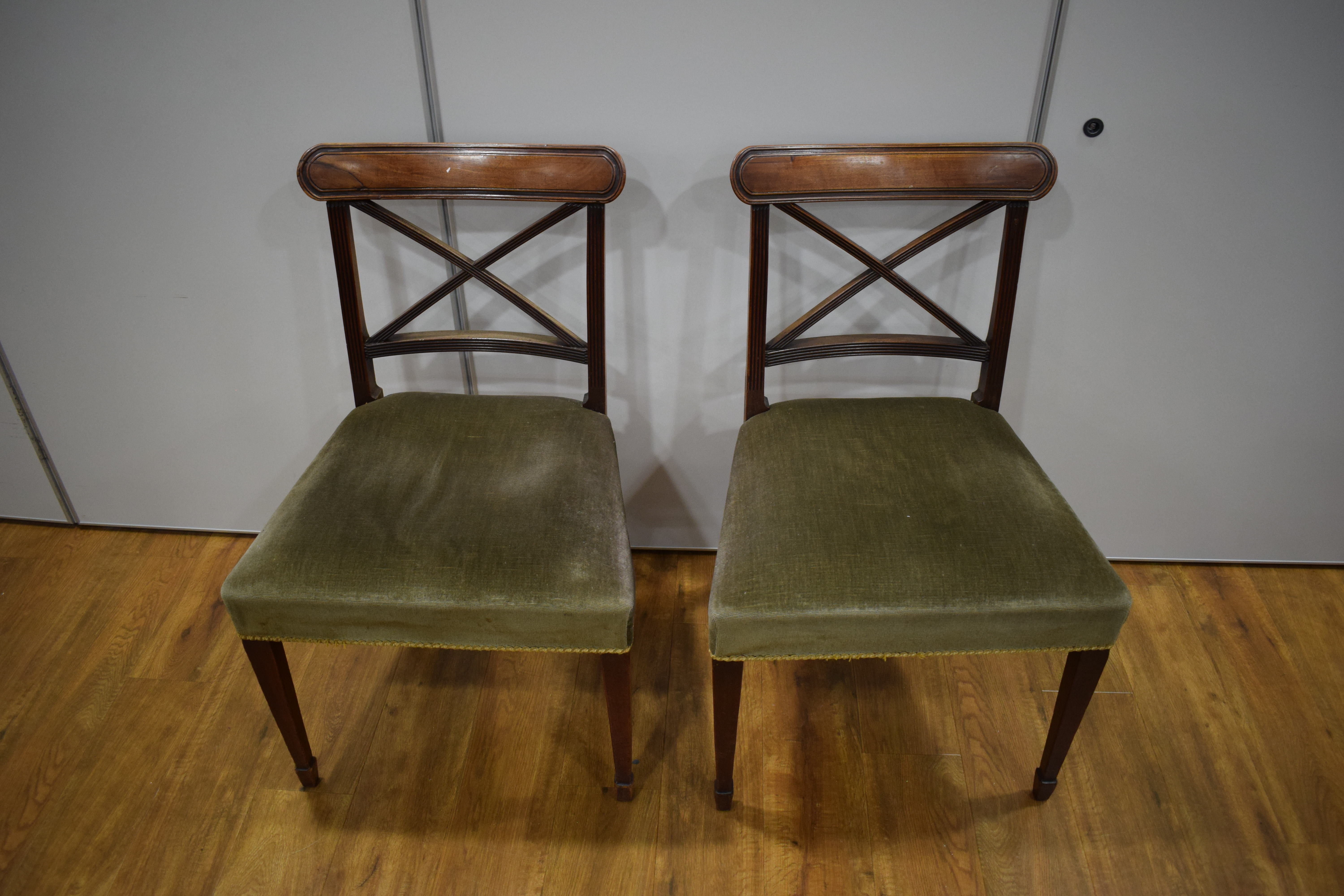 A set of eight Regency mahogany dining chairs, - Image 10 of 31