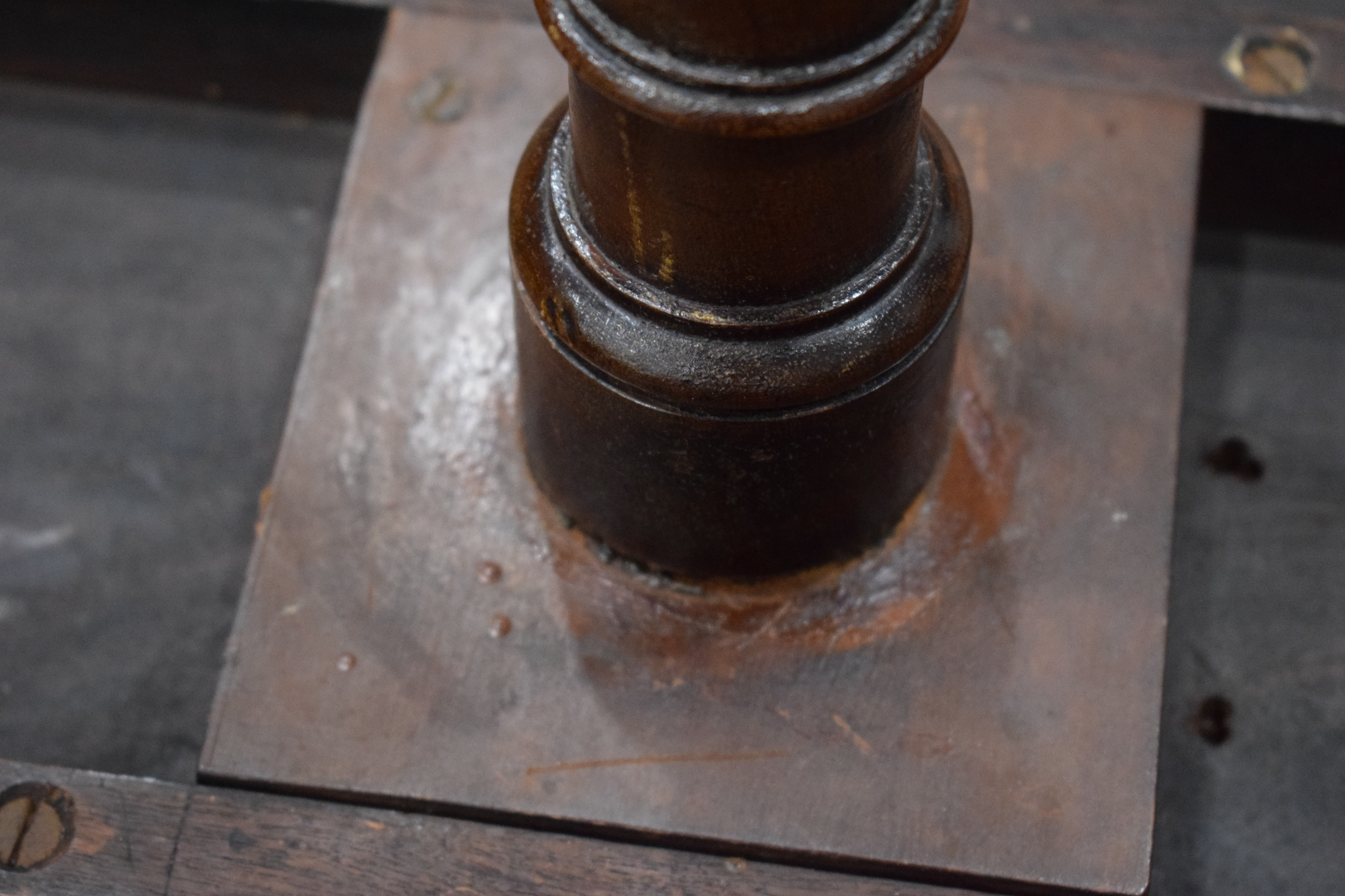 A 19th century mahogany tripod wine table with oval surface on a fixed base, w. 71. - Image 4 of 10