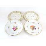 A pair of Meissen shallow bowls,