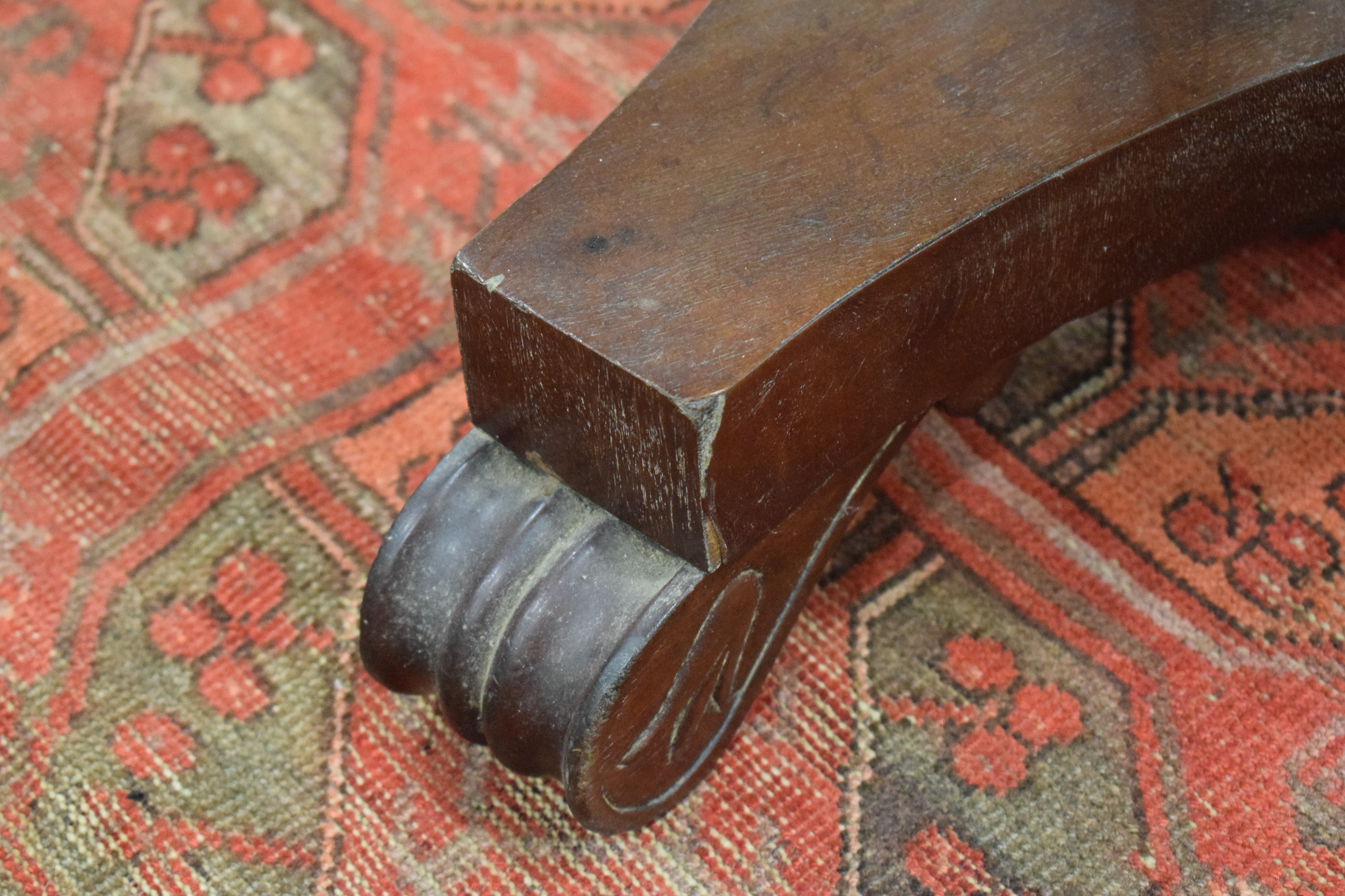 A Victorian mahogany Pembroke table with true and dummy drawers on a tripod base, d. - Image 4 of 14