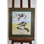 Bernard West (20/21st century), 'Oystercatchers', signed, inscribed and dated November '92,