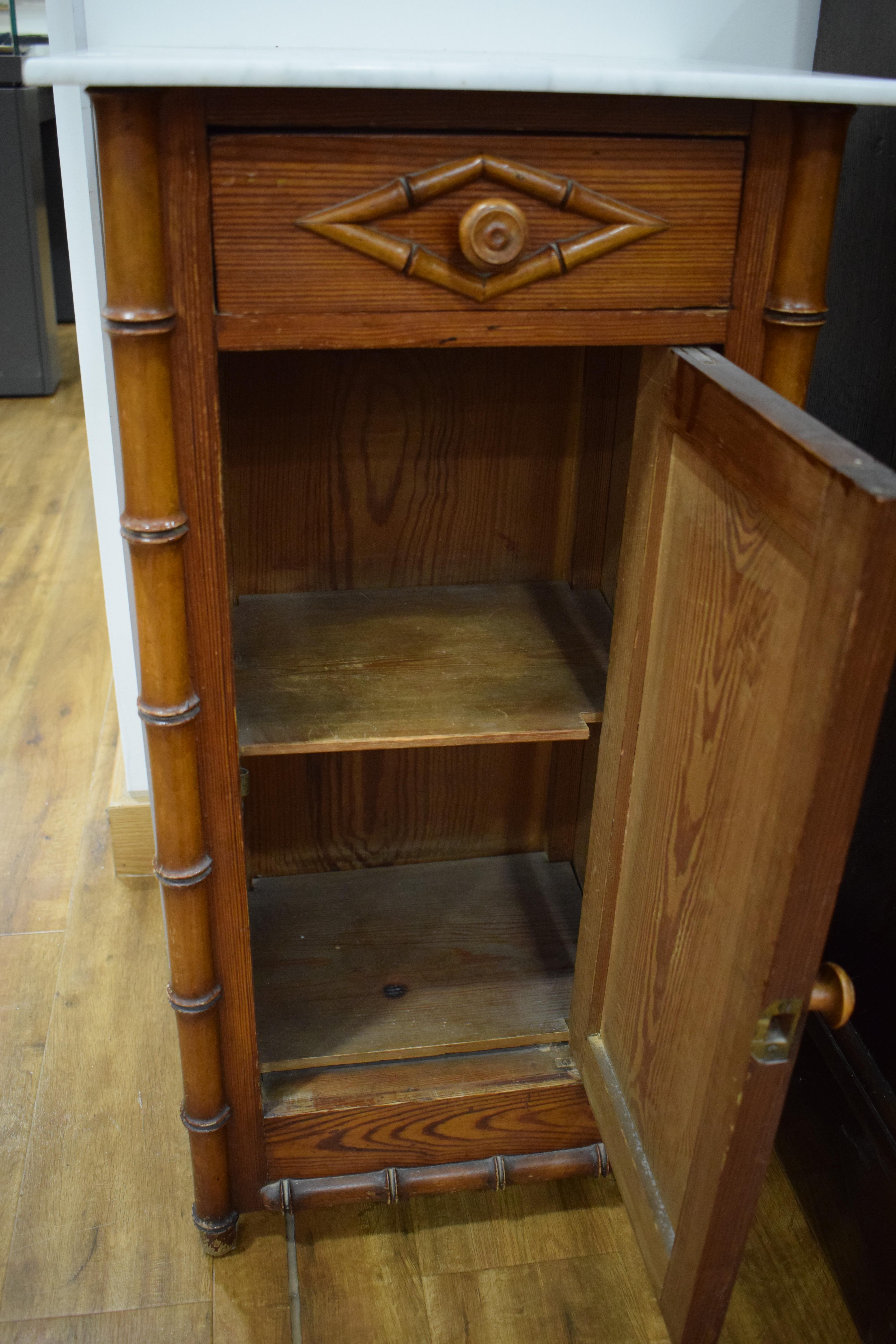 A late 19th/early 20th century ash pot cupboard, - Image 6 of 11