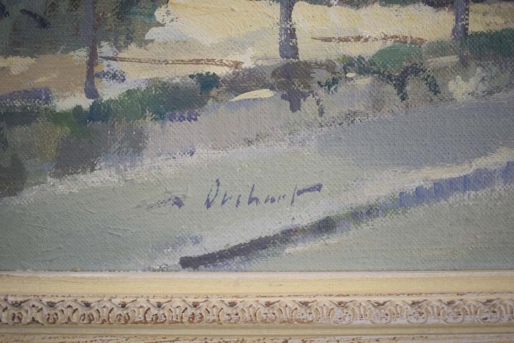 Stanley Orchart (1920-2005), 'Houghton, Hunts' signed, inscribed and dated June 1967 verso, - Image 2 of 9