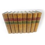 Binding : A Royal 8vo, eight volume set of Nelson's Harmsworth Encyclopaedia in a fine qtr binding,