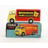 A Corgi Toys 459 ERF Model 44G van advertising Moorhouses Jams,