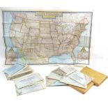 National Geographic Magazine Maps. A Collection of 22 Maps issued with mid 20th.