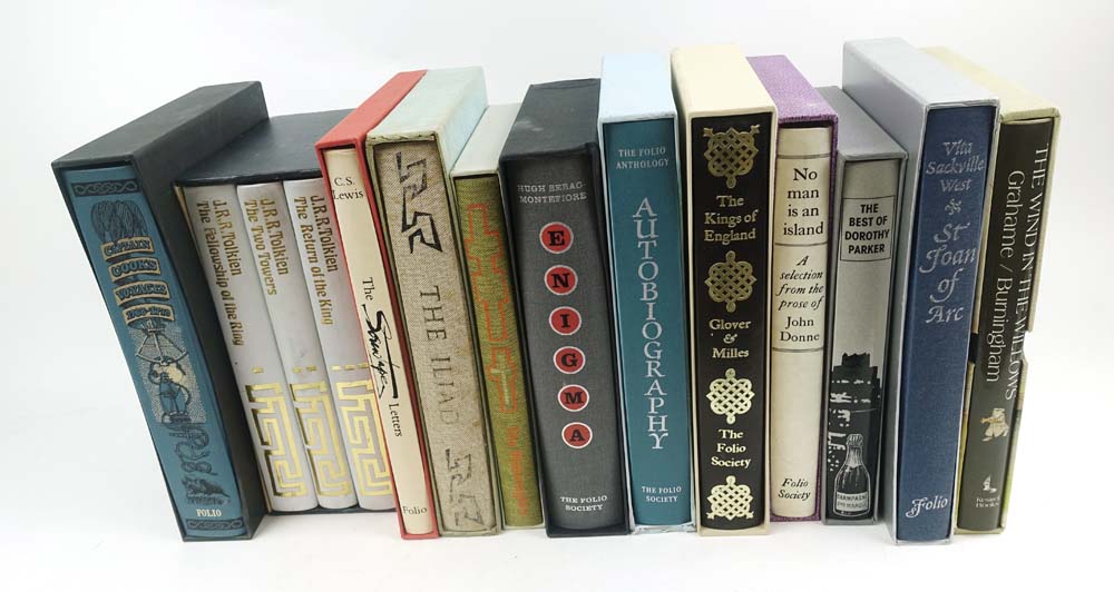 Folio Society : A Substantial collection of Folio Society titles all with slip cases,