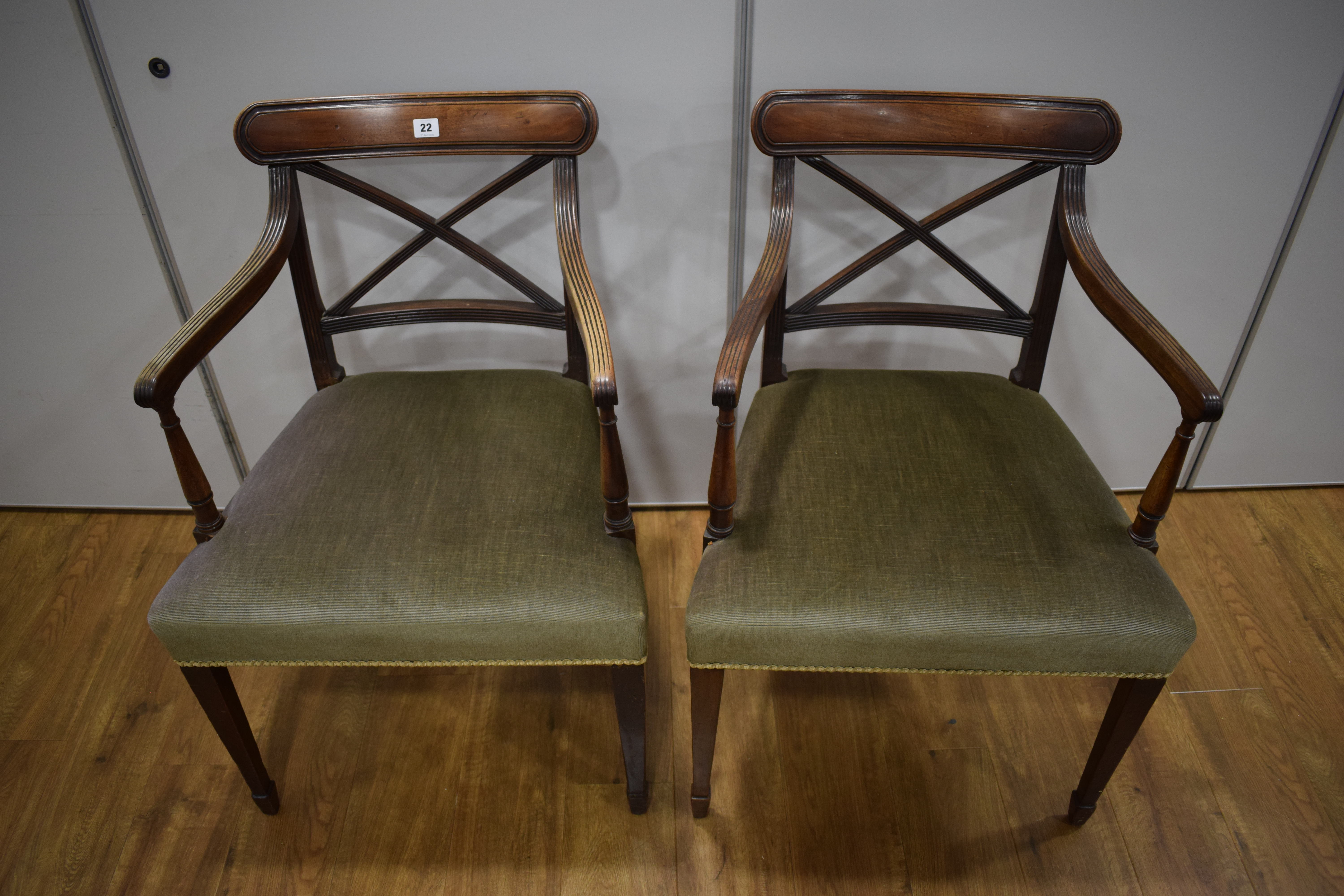 A set of eight Regency mahogany dining chairs, - Image 18 of 31