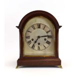 An early 20th century mantle clock by Philipp Haas & Sohne, the movement striking on a gong,