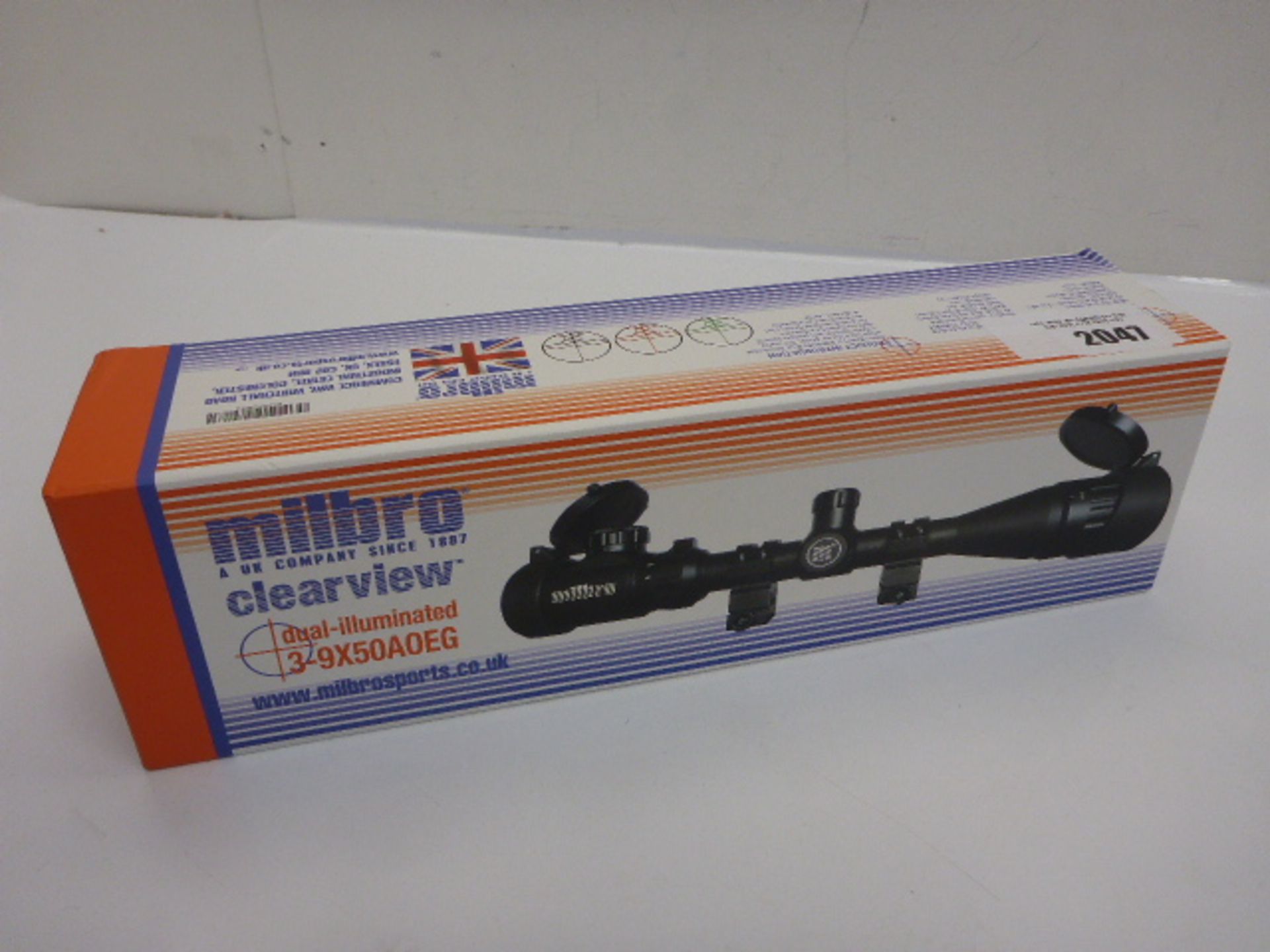 Milbro clearview 3-9X50AOEG scope boxed.