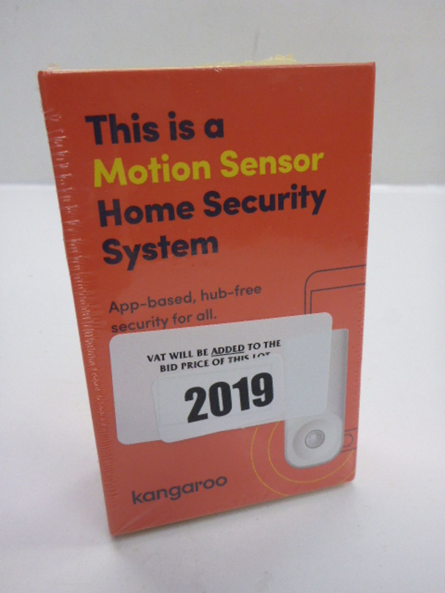 Kangaroo home security motion sensor boxed.