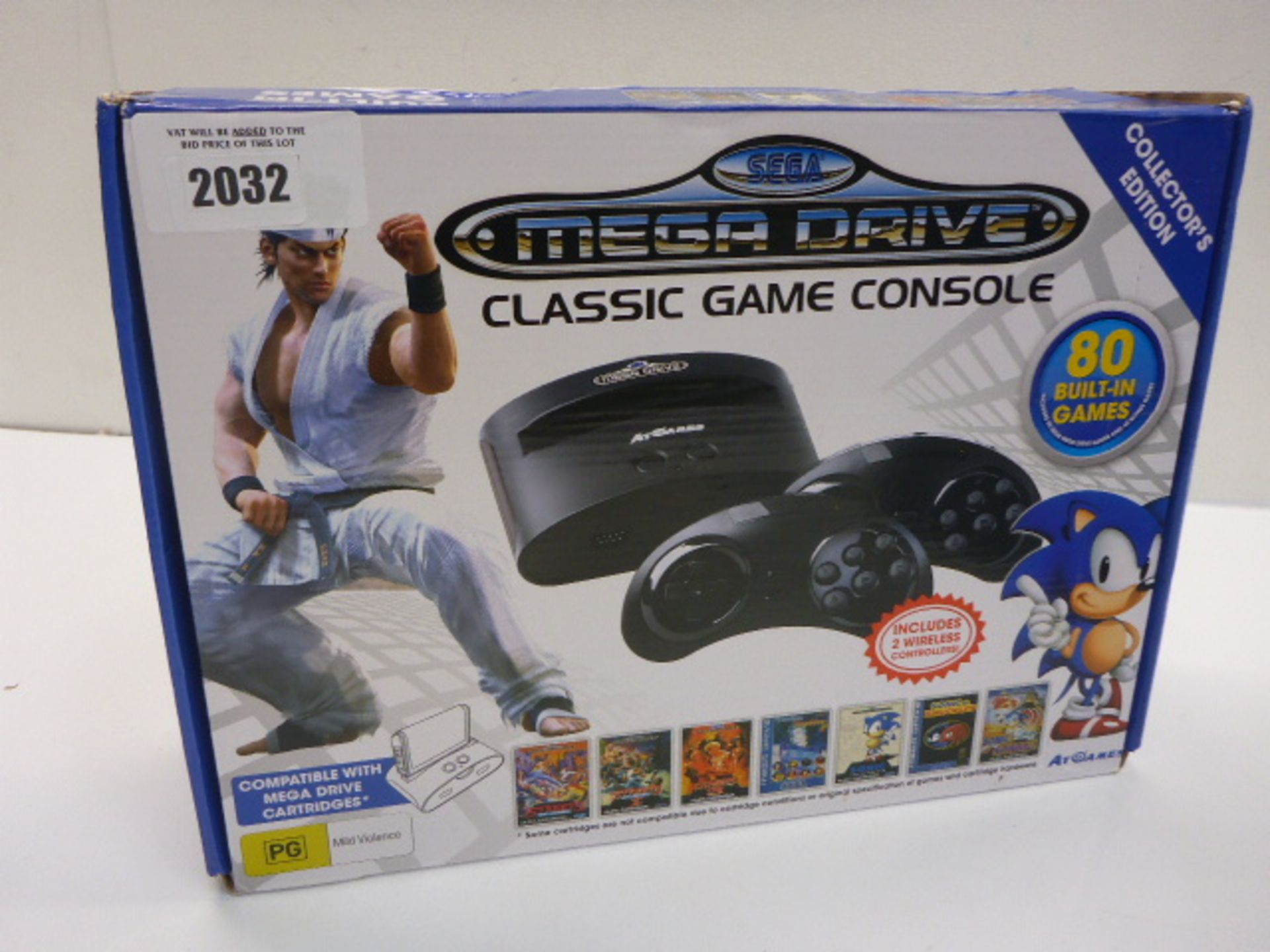 Sega Mega Drive Classic game console with 80 built in games. boxed.