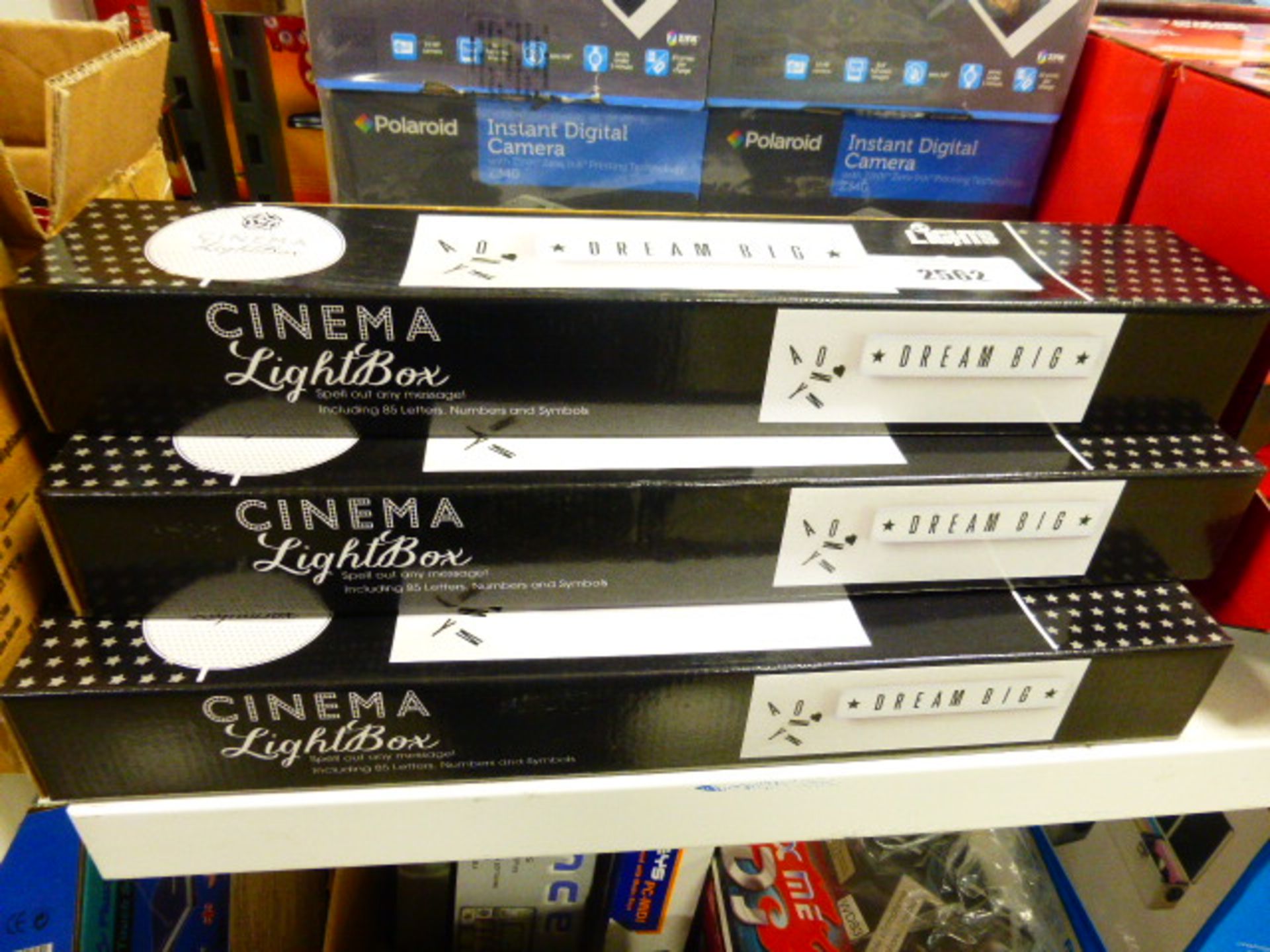 6 Cream Big cinema light box sets