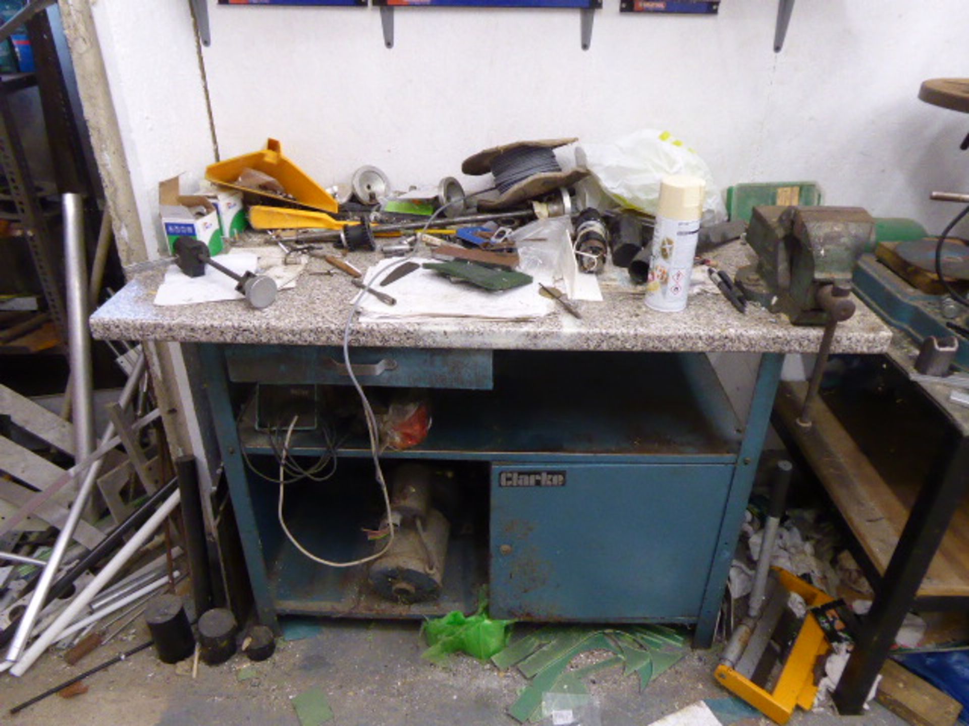 Clarke blue engineer's bench