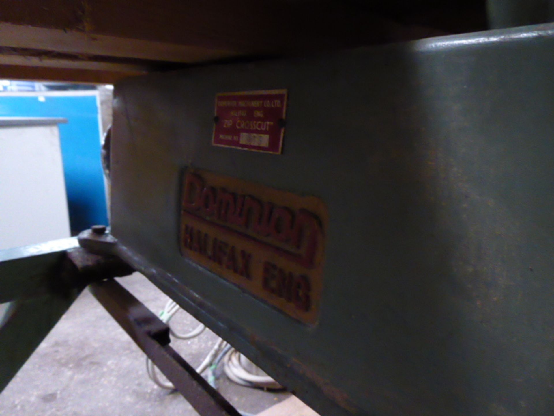 Dominion cross cut radial arm saw, 3 phase - Image 4 of 4