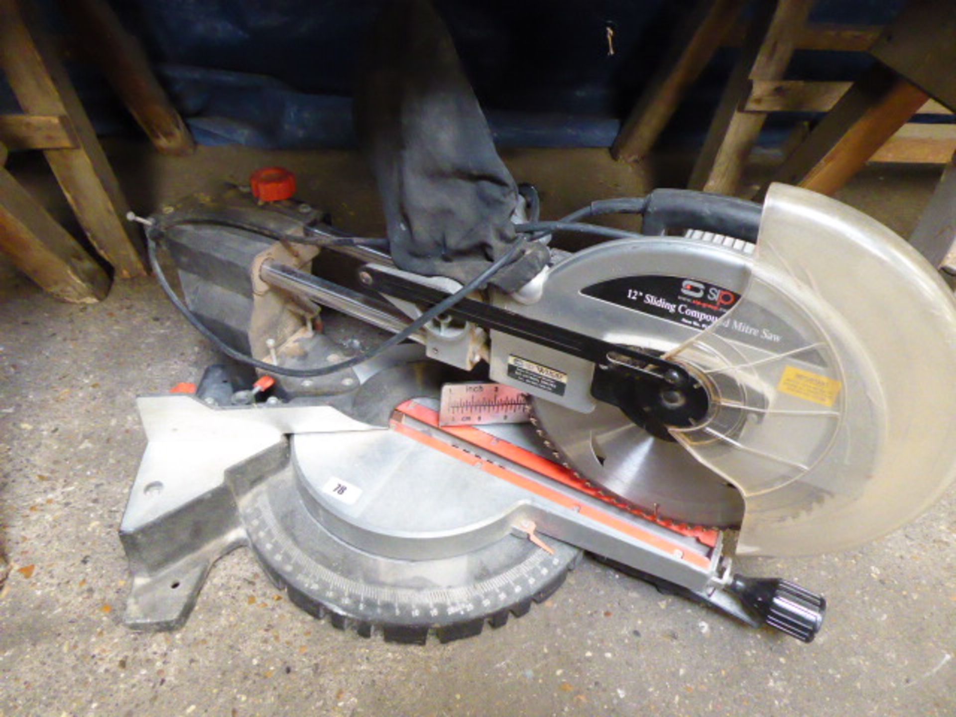 SIP 12'' sliding compound mitre saw, single phase