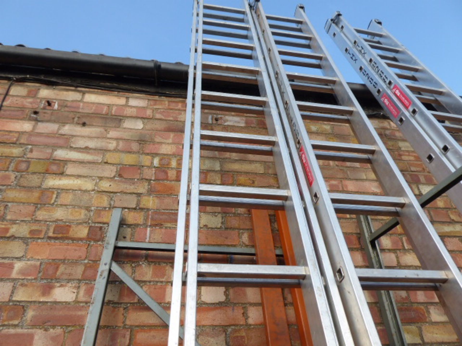 Youngman aluminium double extending ladder