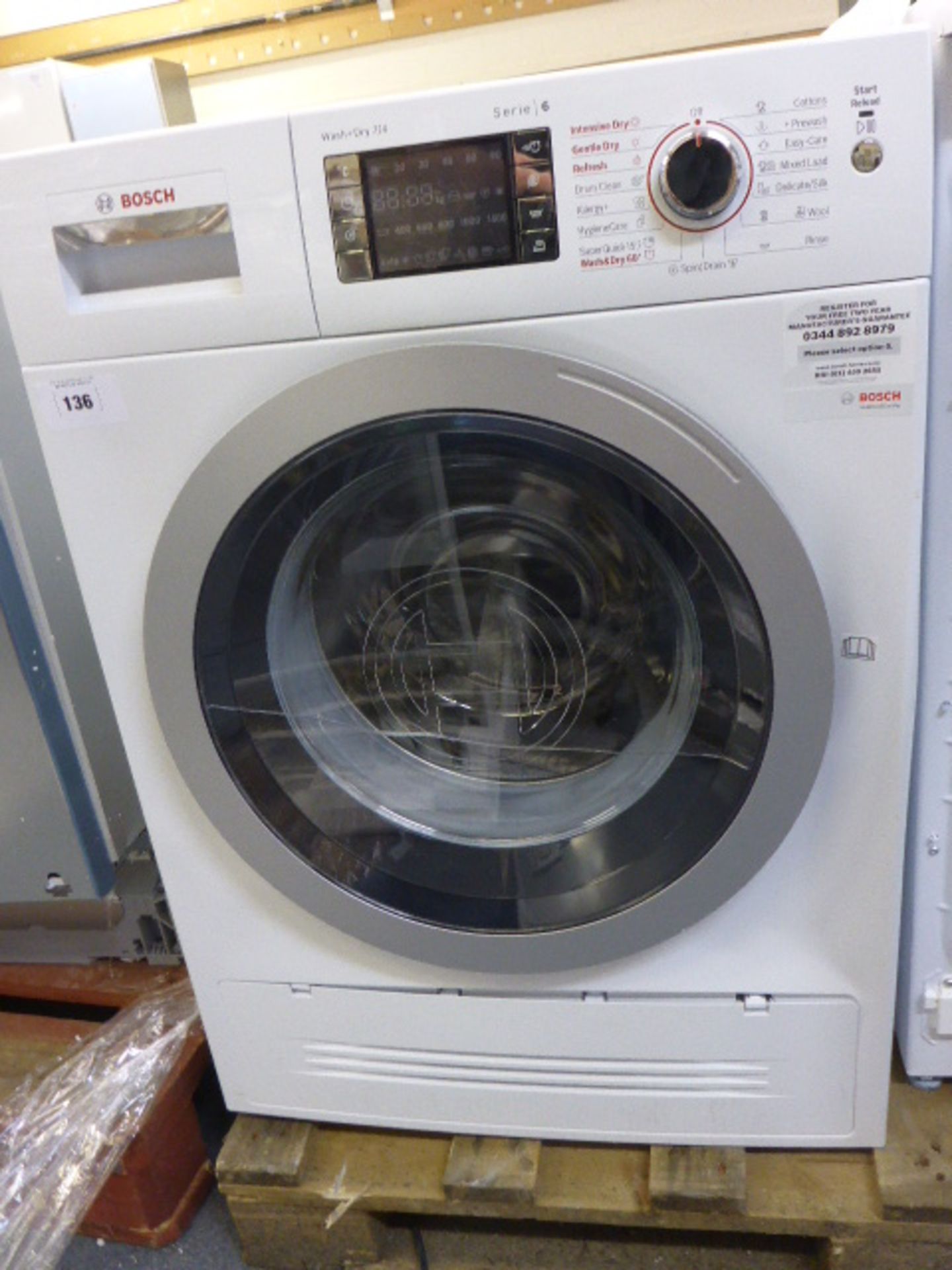 WVH28424GBB Bosch Washer-dryer (cracked door)