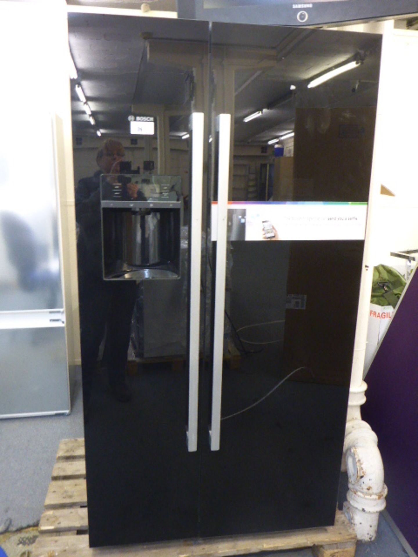 KAD92HBFP-B Bosch Side-by-side fridge-freezer
