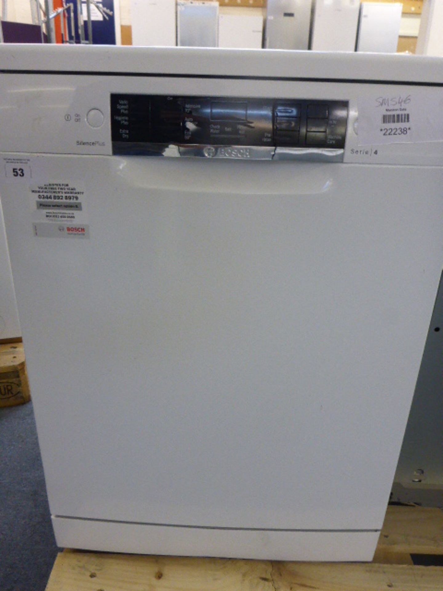 SMS46IW10GB Bosch Free-standing dishwasher