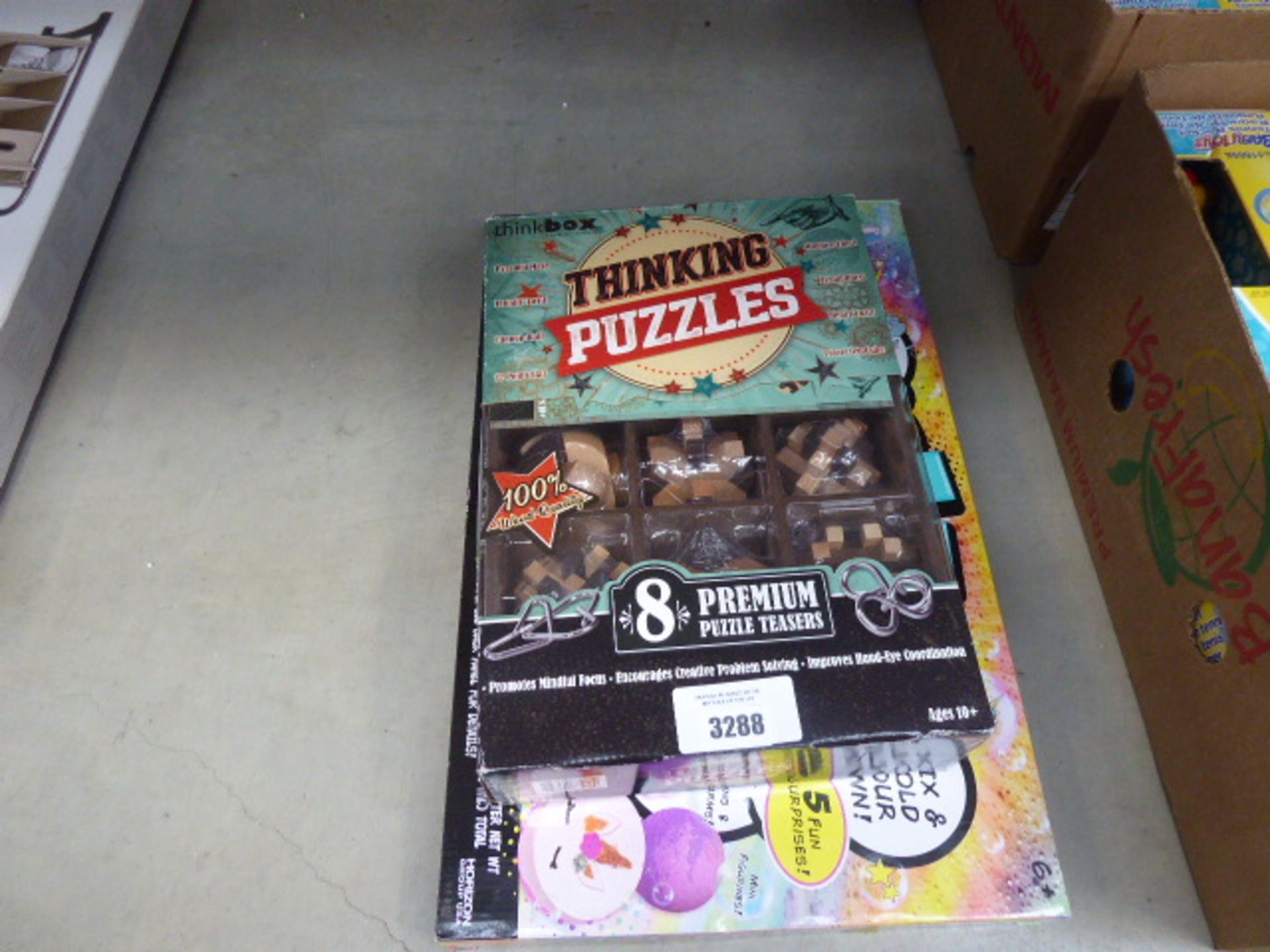 Thinking puzzle set and Pop Fizz set