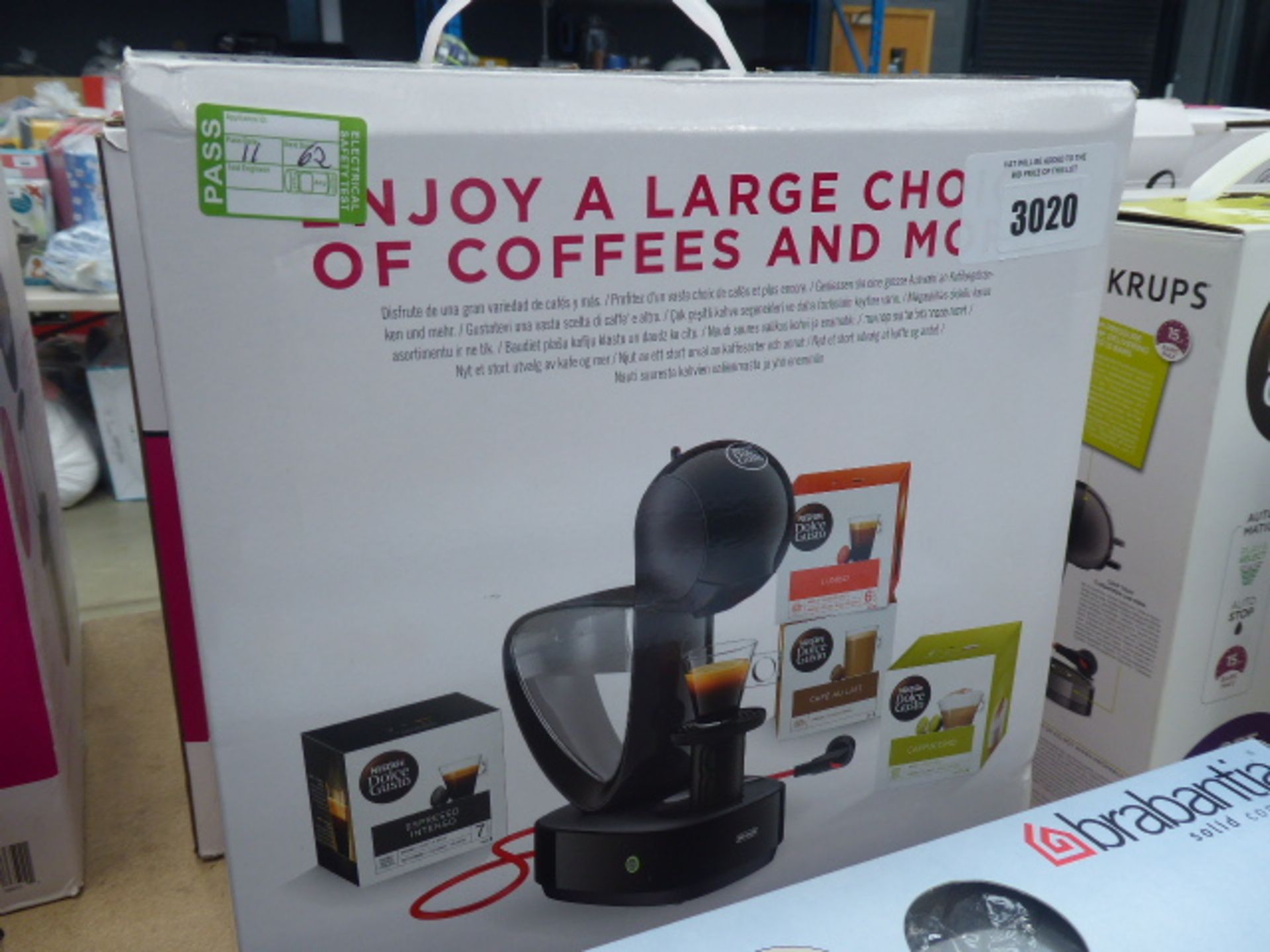 Boxed Delonghi Infissima coffee machine