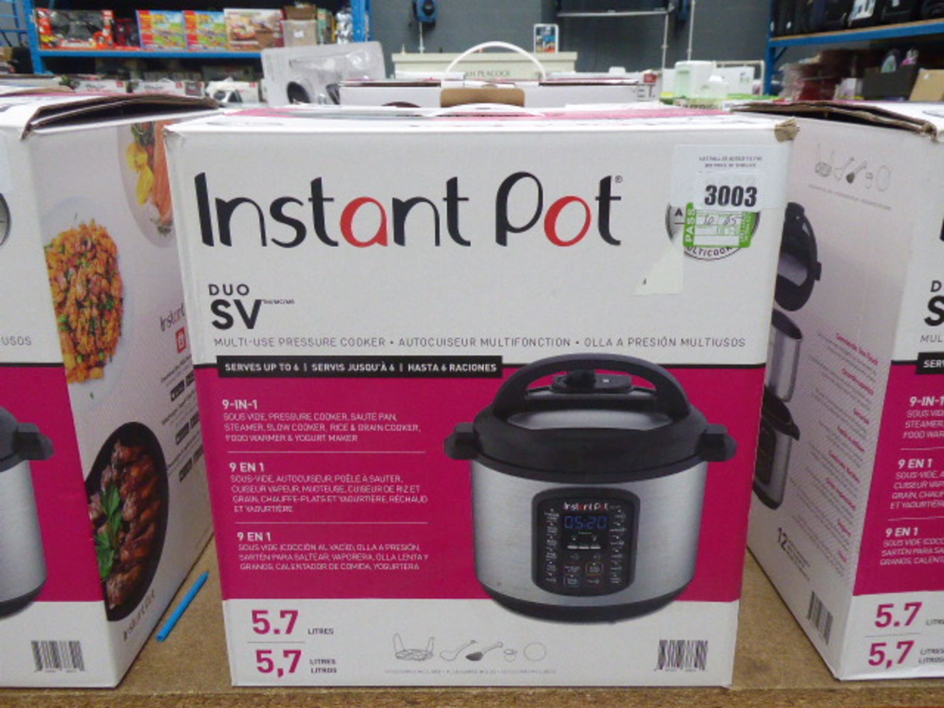 3032 Boxed instant pot pressure cooker