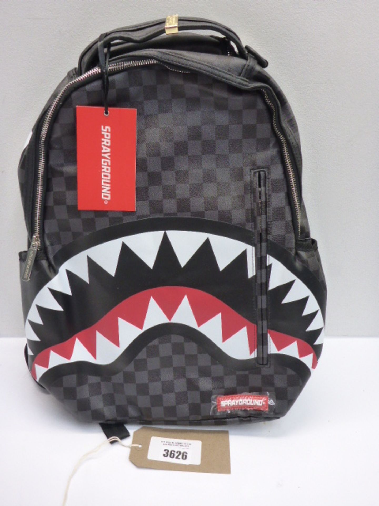 Sprayground X-Sleek black shark in Paris backpack