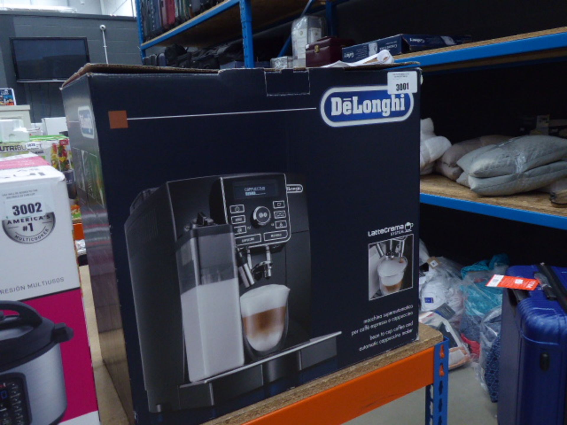 Boxed Delonghi latte creamer system