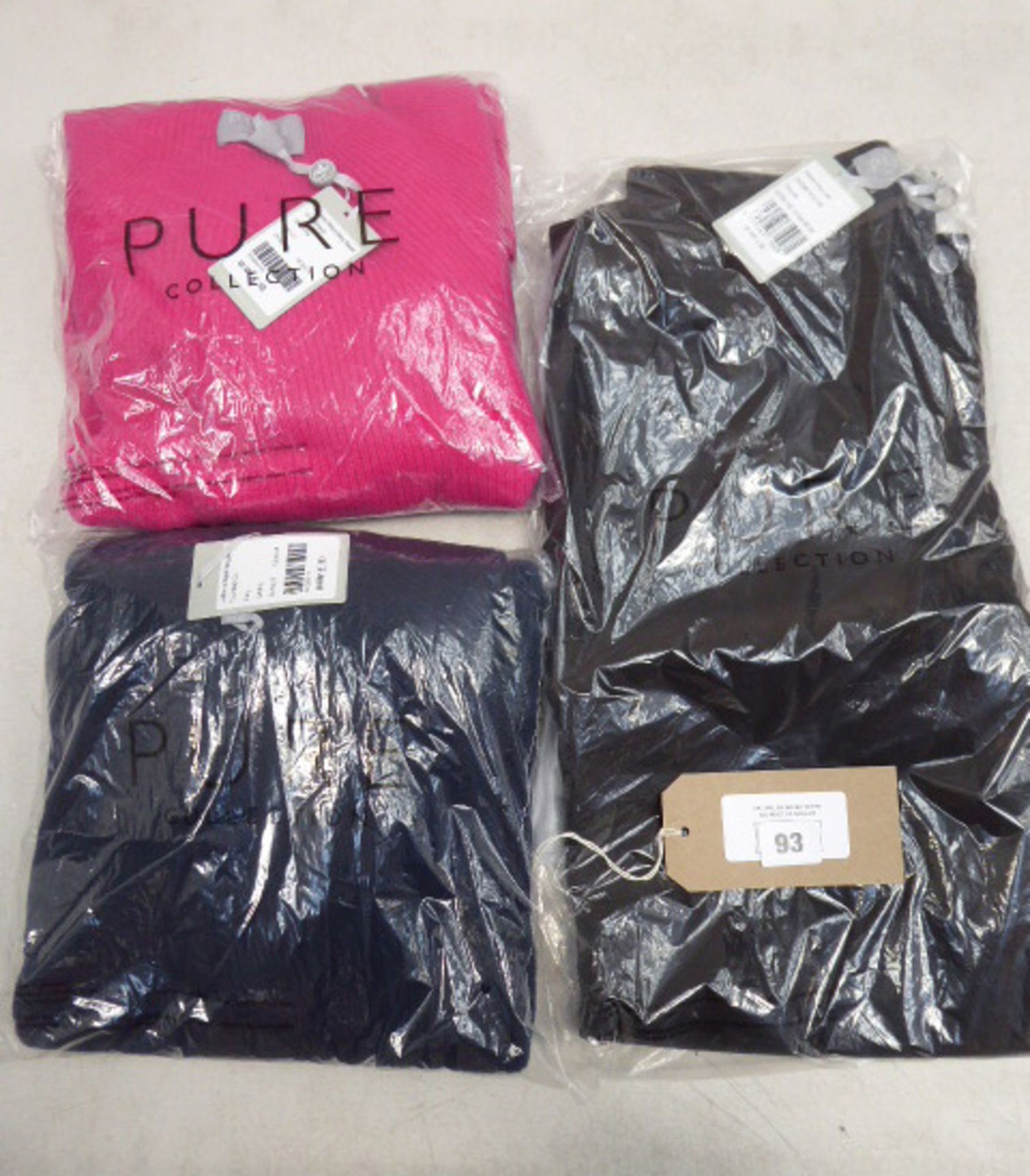 Three pieces of Pure Collection clothing