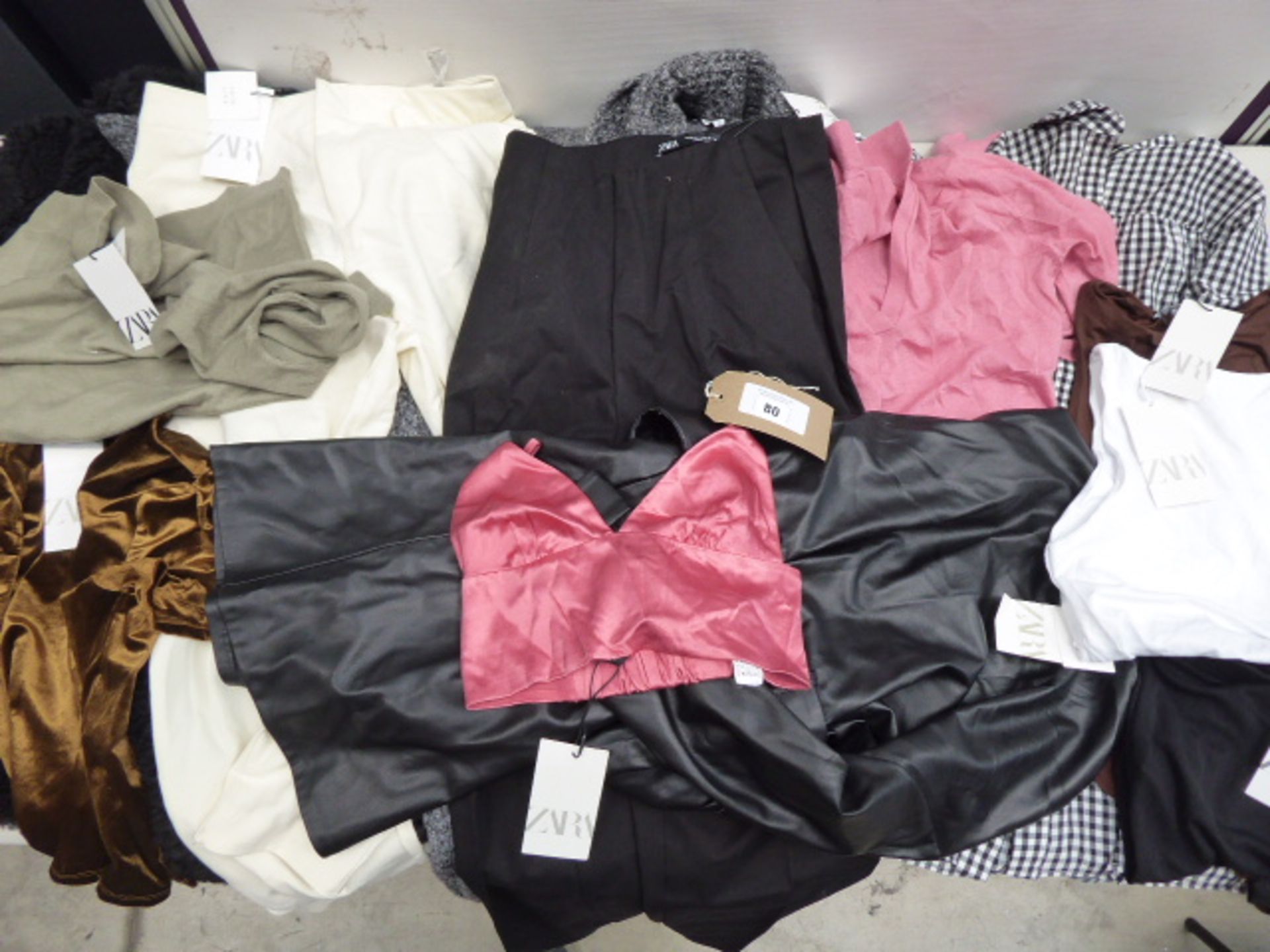 Thirteen pieces of Zara clothing in various sizes