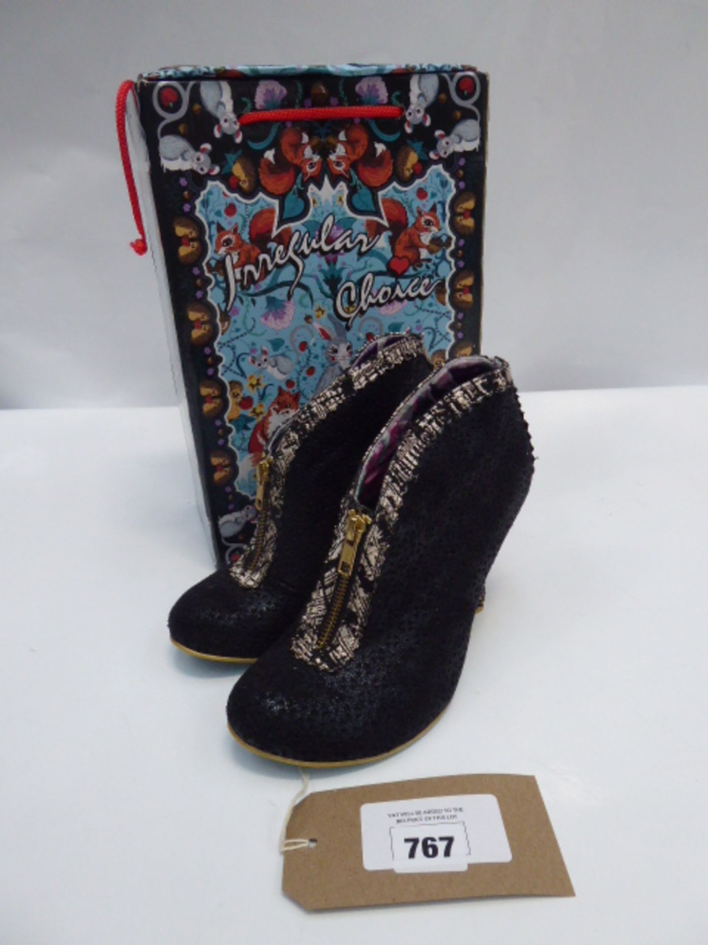 Irregular Choice Scrumptious shoes in black UK 6