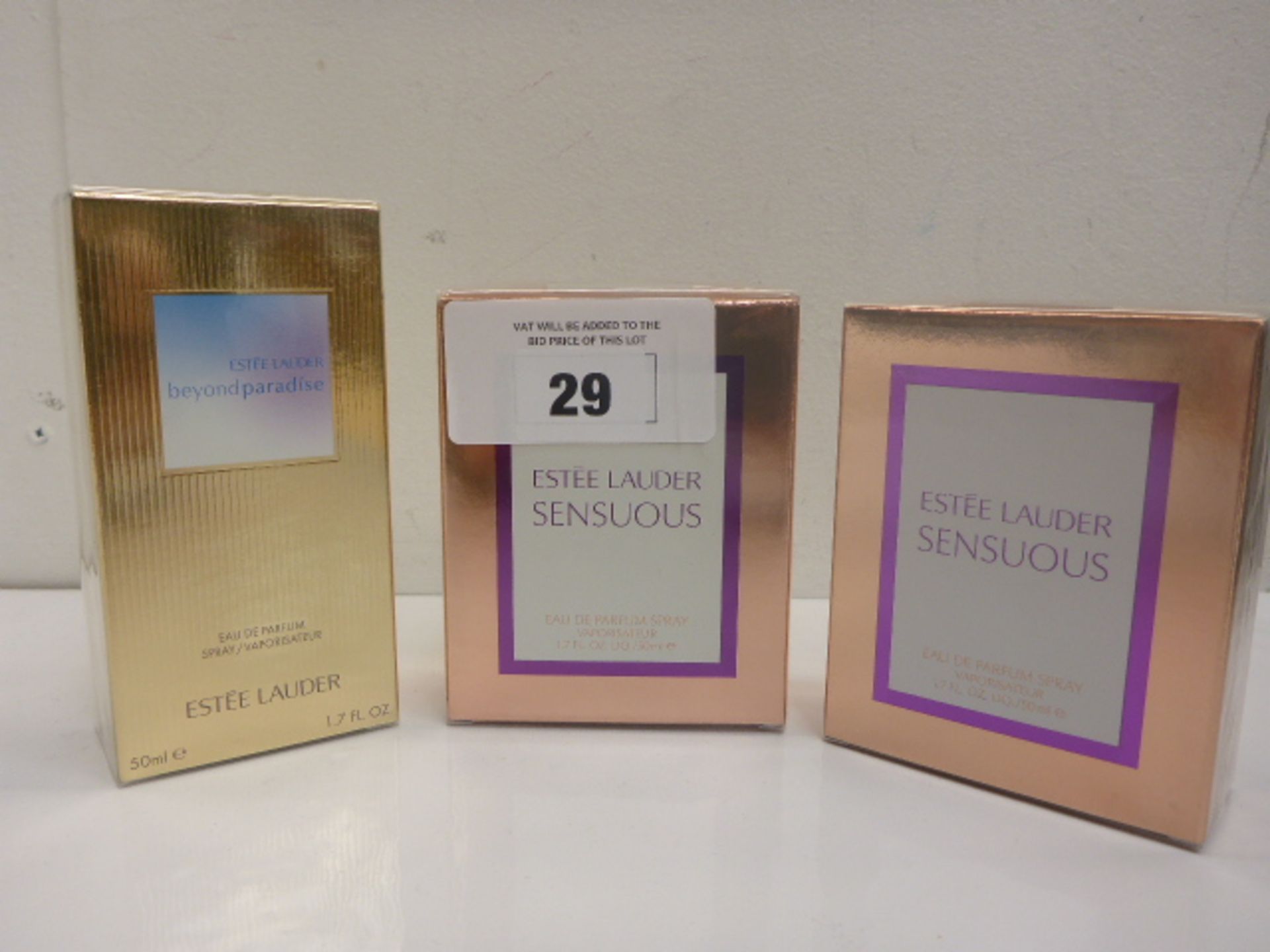 Estee Lauder Beyond Paradise eau de parfum 50ml & 2 x Estee Lauder Sensuous eau de parfum 50ml