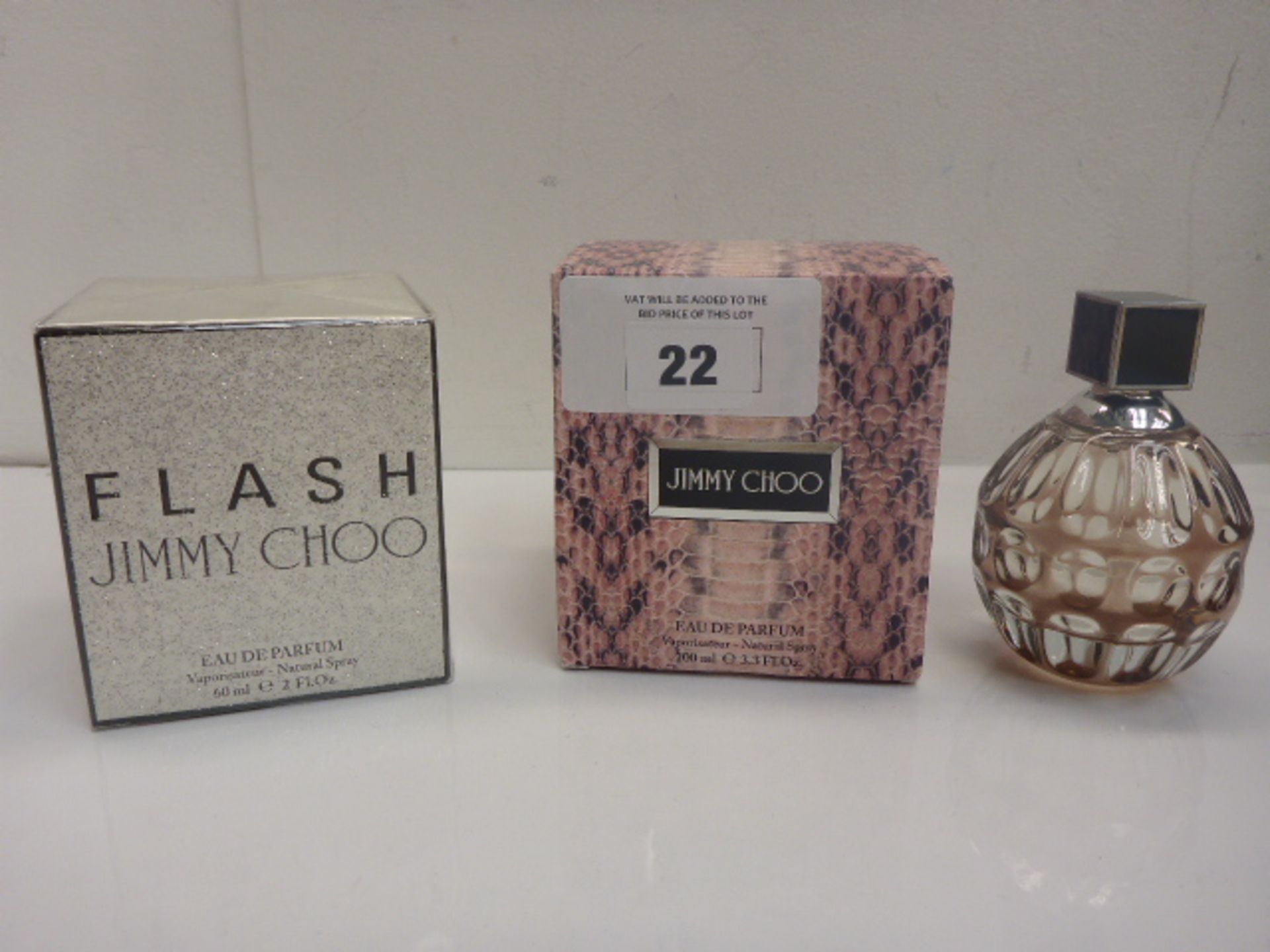 Jimmy Choo eau de parfum : Jimmy Choo 100ml & Flash 60ml