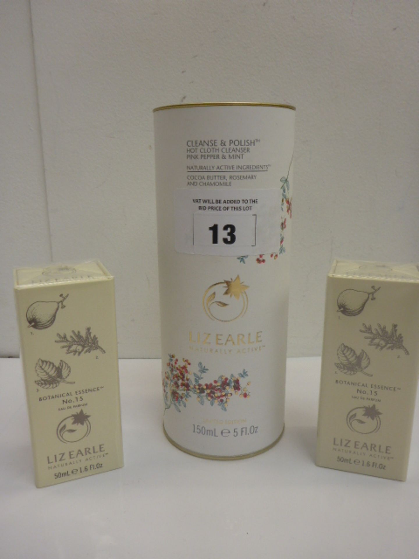 Liz Earle : 2 x Botanical Essence No. 15 eau de parfum 50ml & Cleanse & Polish hot cloth cleanser