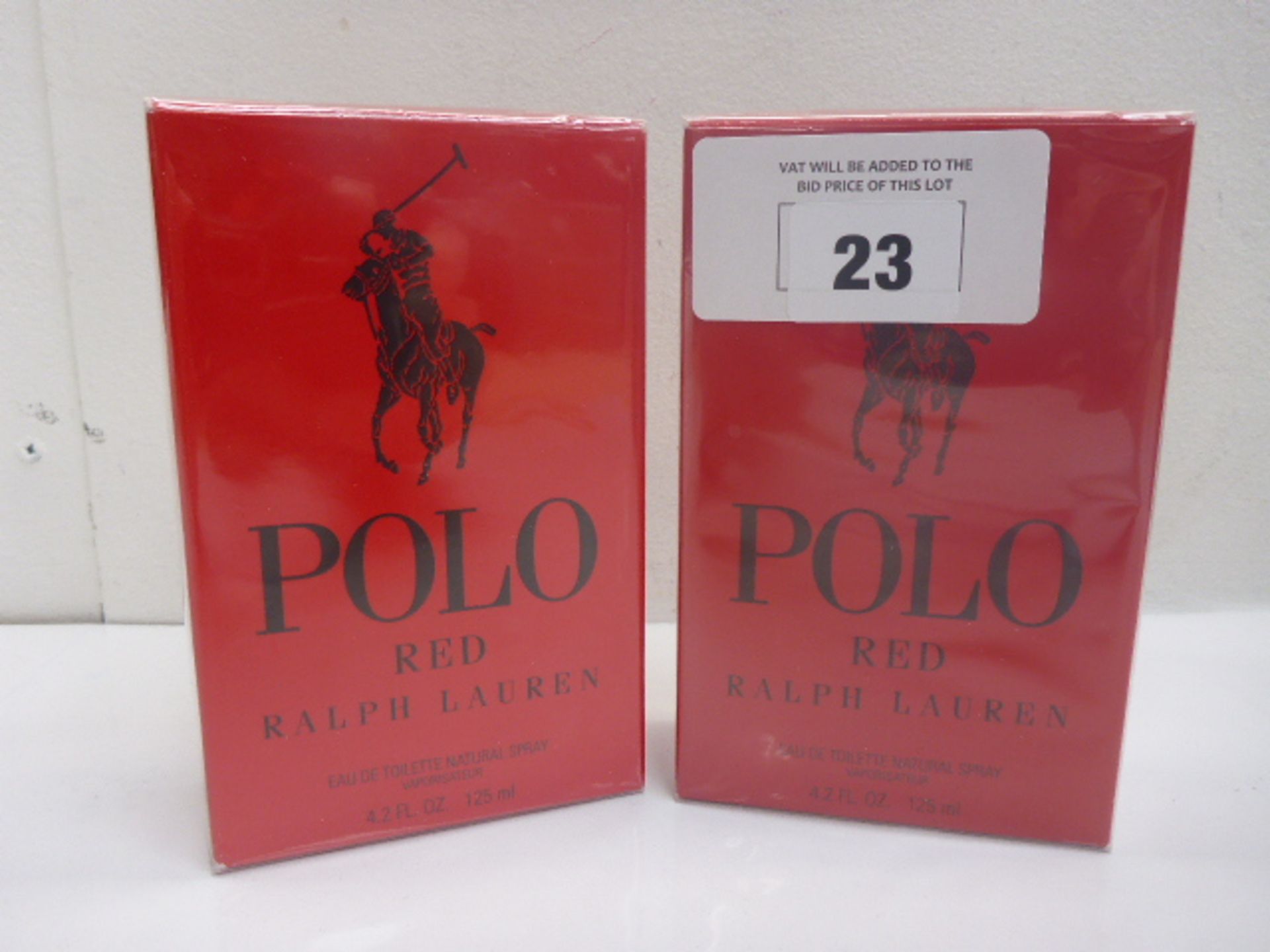 2 x Ralph Lauren Polo Red eau de toilette 125 ml